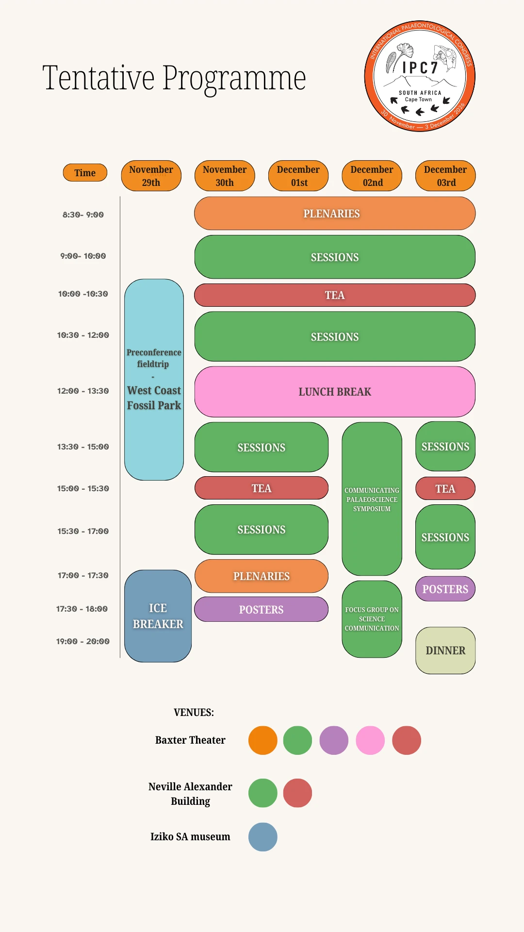 IPC7 congress schedule