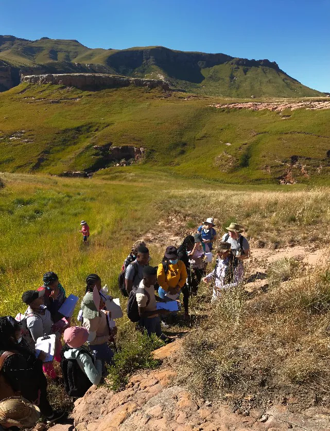 Field trip participants in the upper Karoo, southern Africa